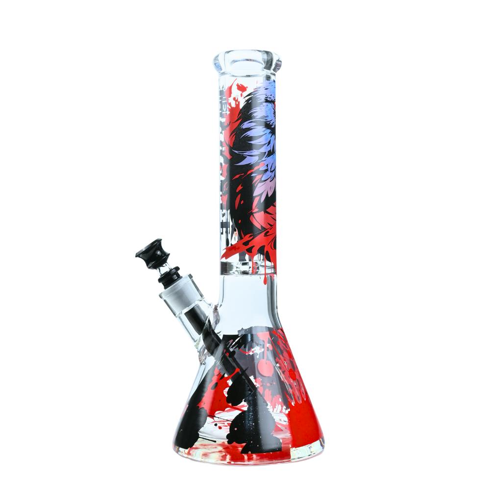 14" 9mm Castle Glass Raven Bong