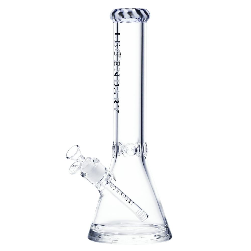 14" 7mm Legendary Marbled Lip Beaker Bong