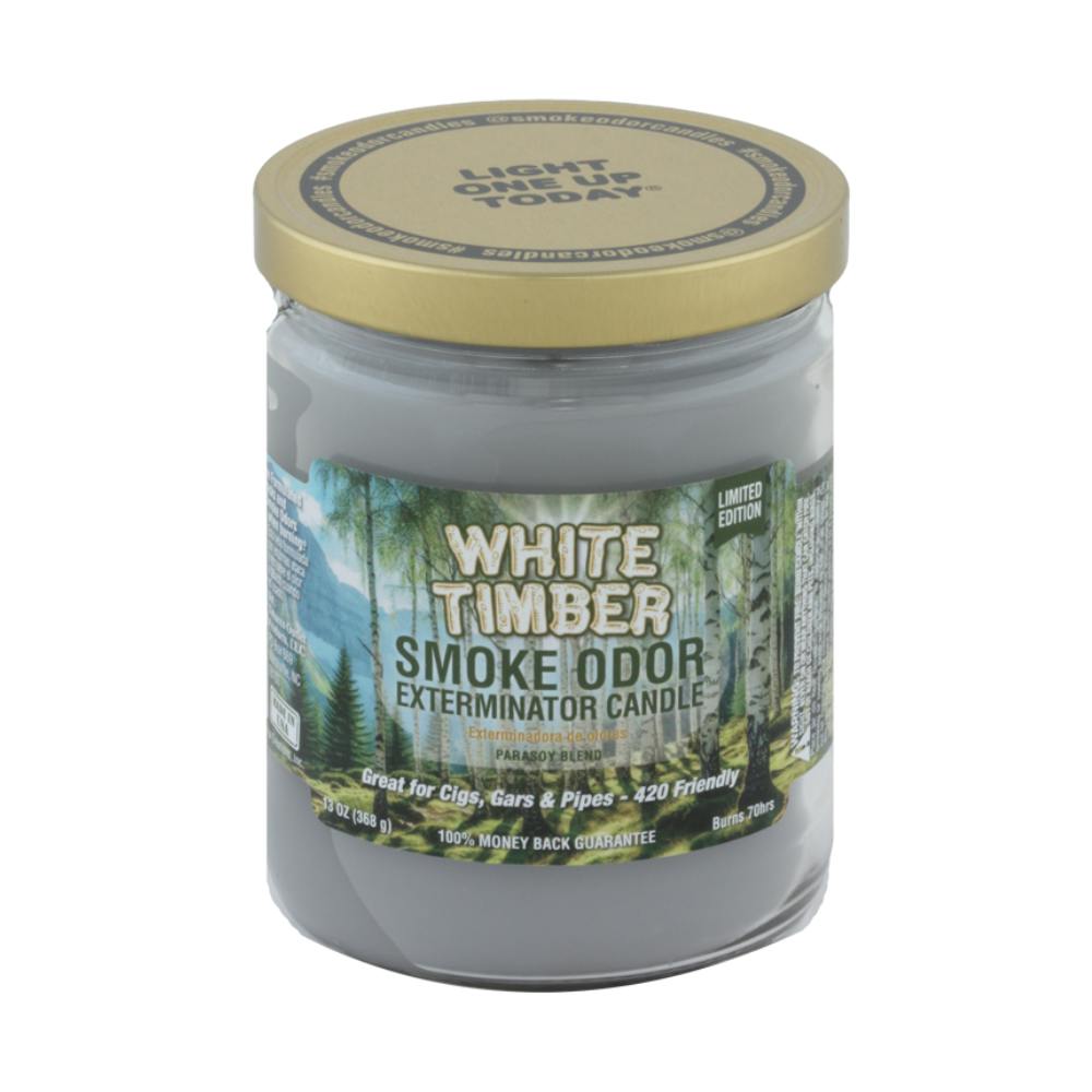 Smoke Odor Candle 13oz White Timber