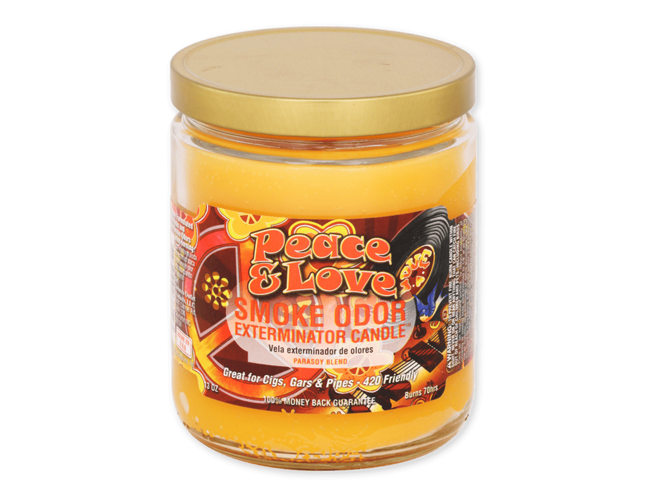 Smoke Odor Exterminator Candle Peace and Love