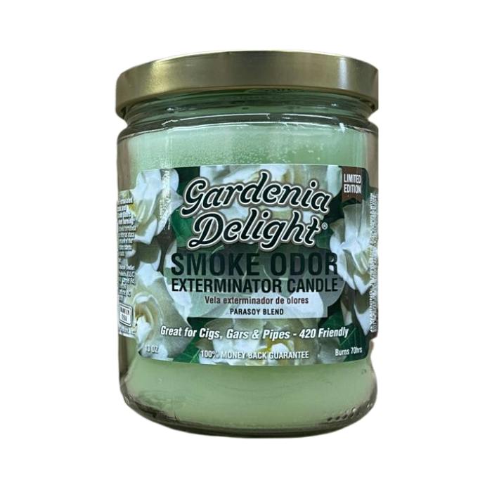 Smoke Odor Candle 13oz Gardenia Delight