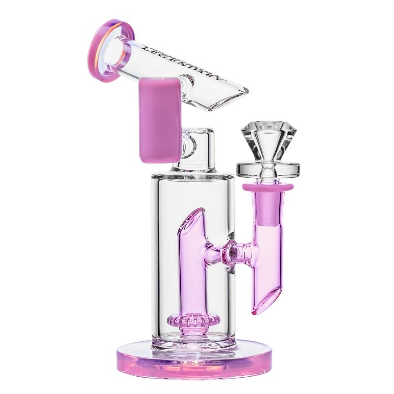 9" Legendary Velocity Inline Glass Waterpipe (Pink)
