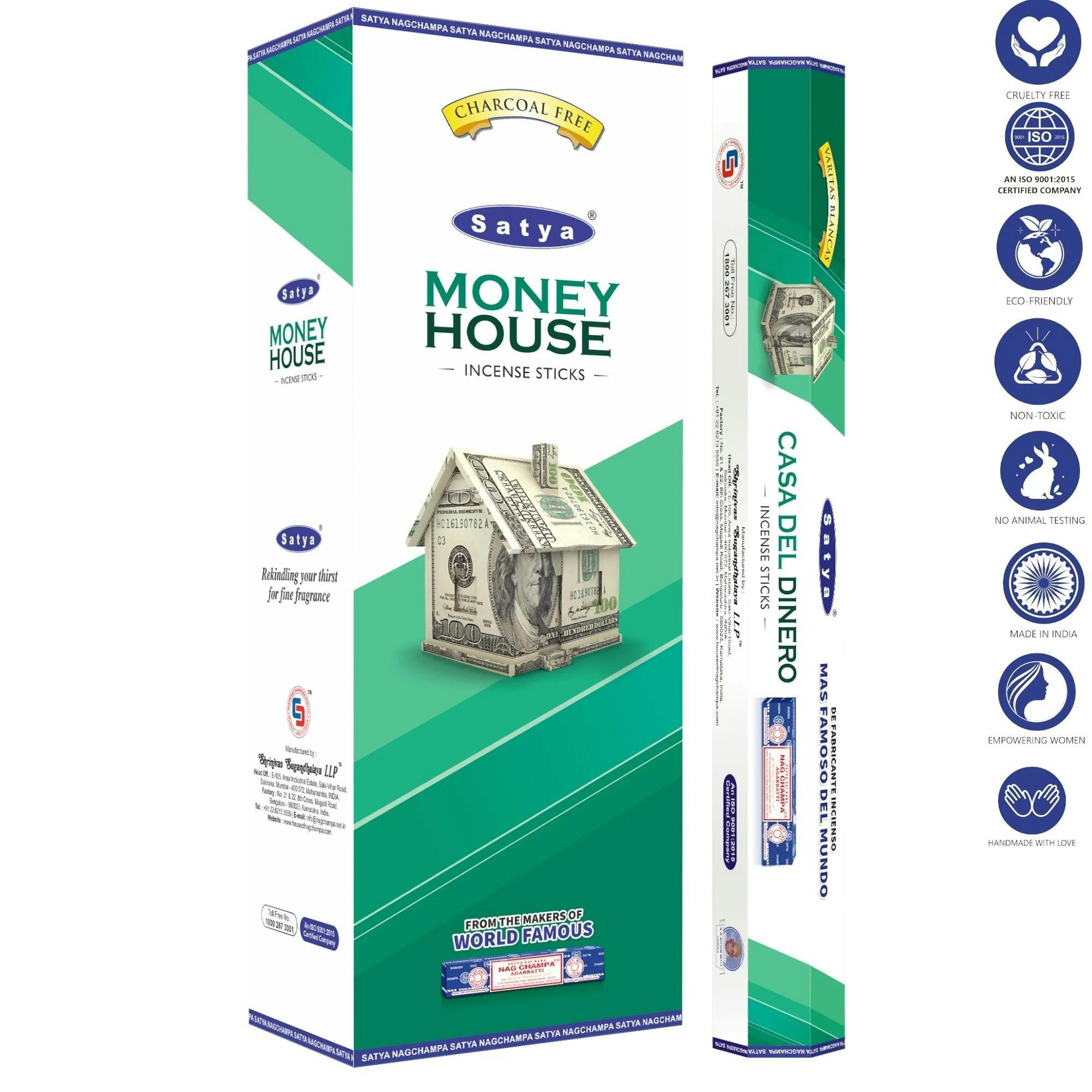 Satya Hexa Money House Incense Sticks