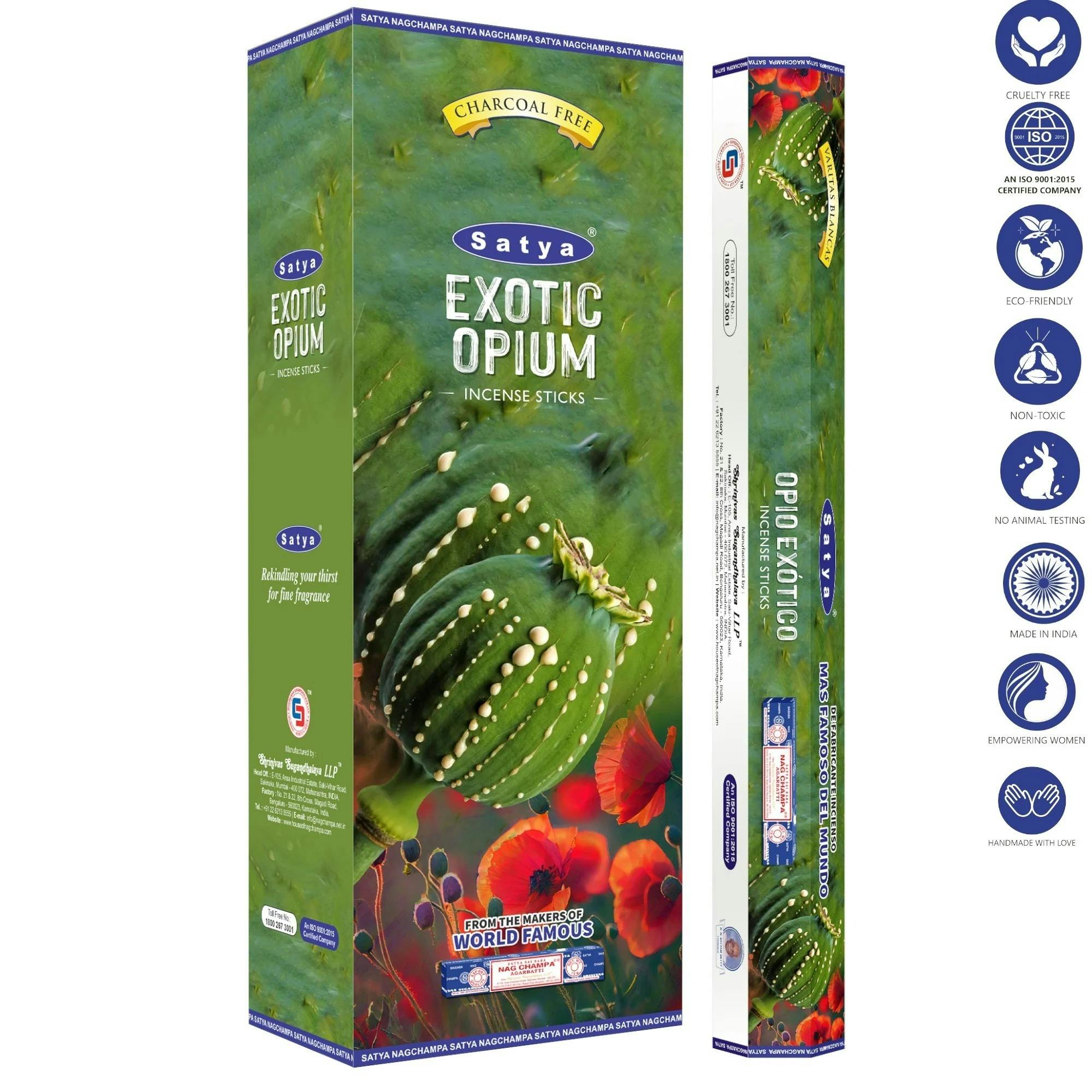Satya Hexa Exotic Opium Incense Sticks