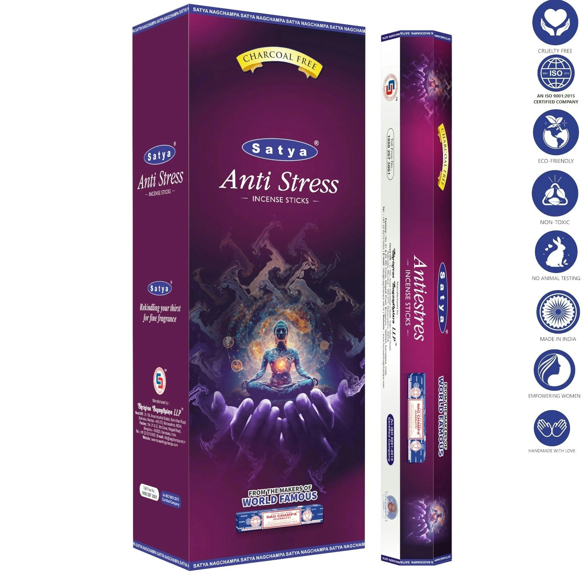 Satya Hexa Anti Stress Incense Sticks