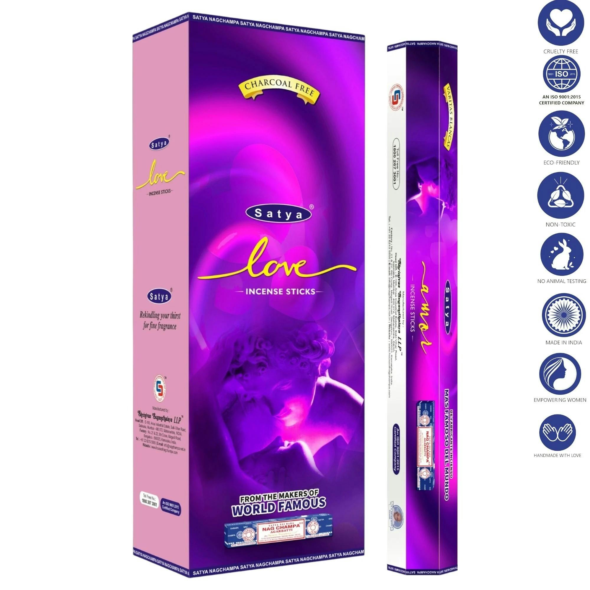 Satya Hexa Love Incense Sticks