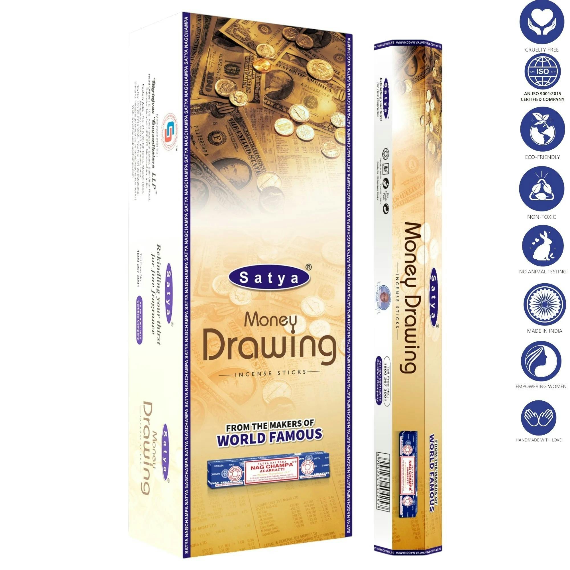 Satya Hexa Money Drawing Incense