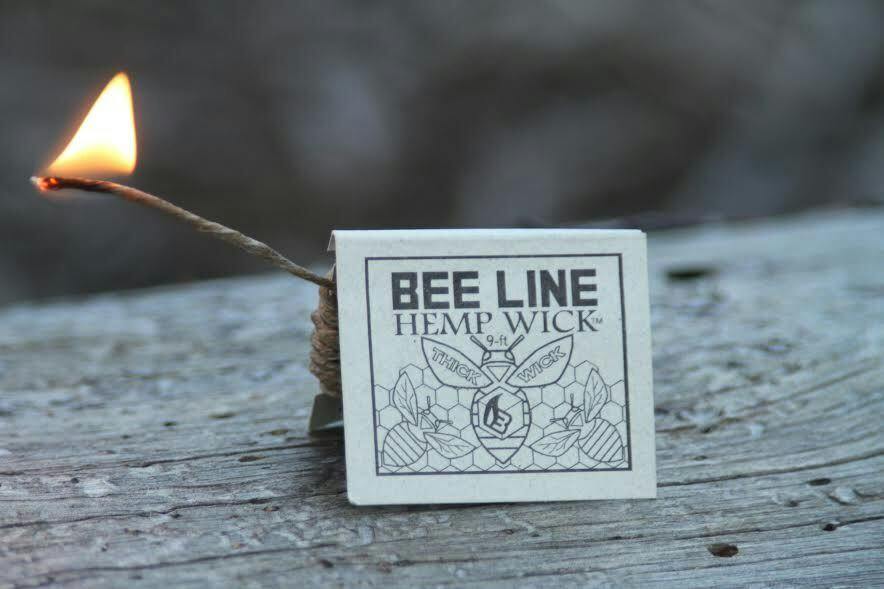 Bee Line - Thick Hemp Wick - 9ft Pack