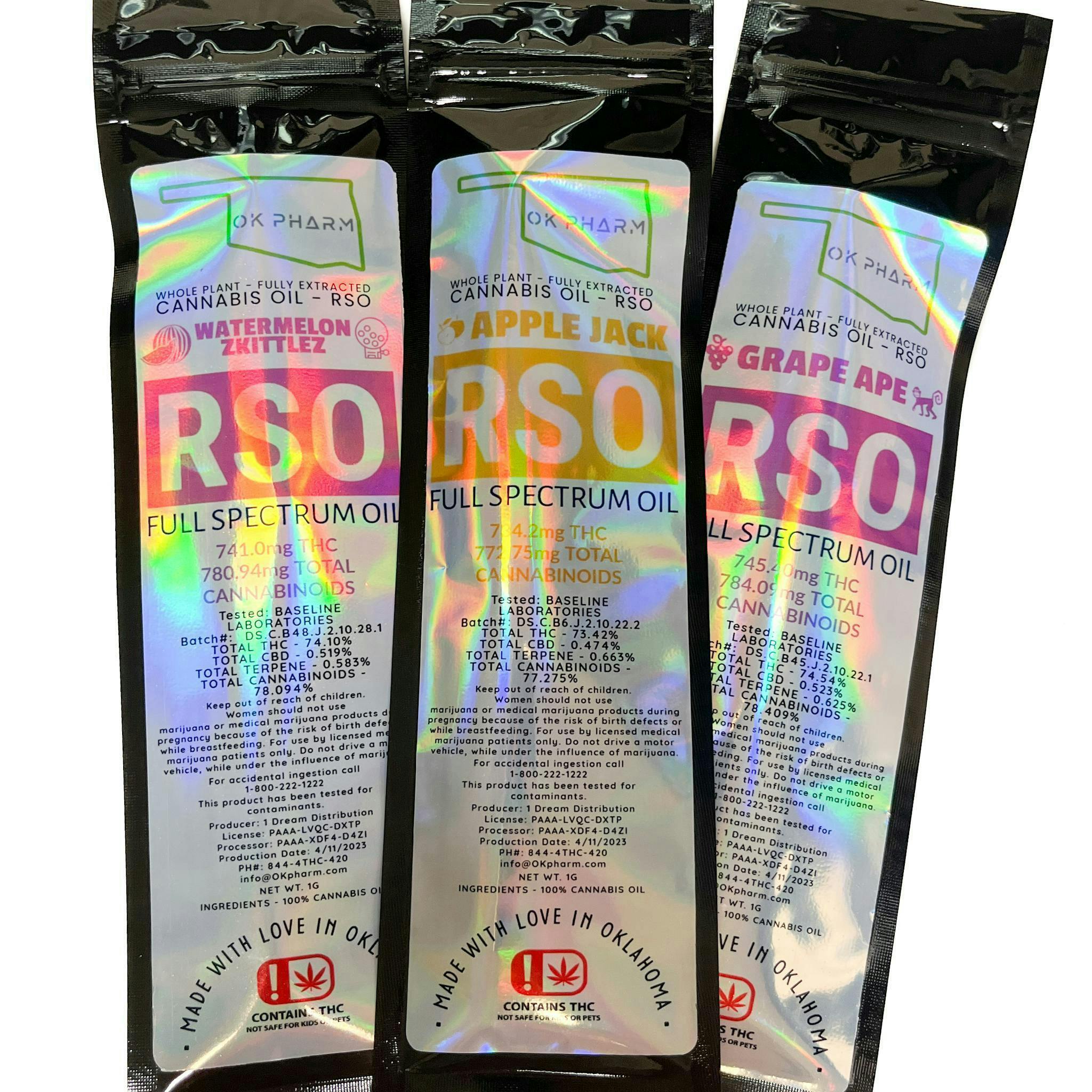 OK PHARM - STRAIN-SPECIFIC RSO - Titian Oil - 1g - Indica
