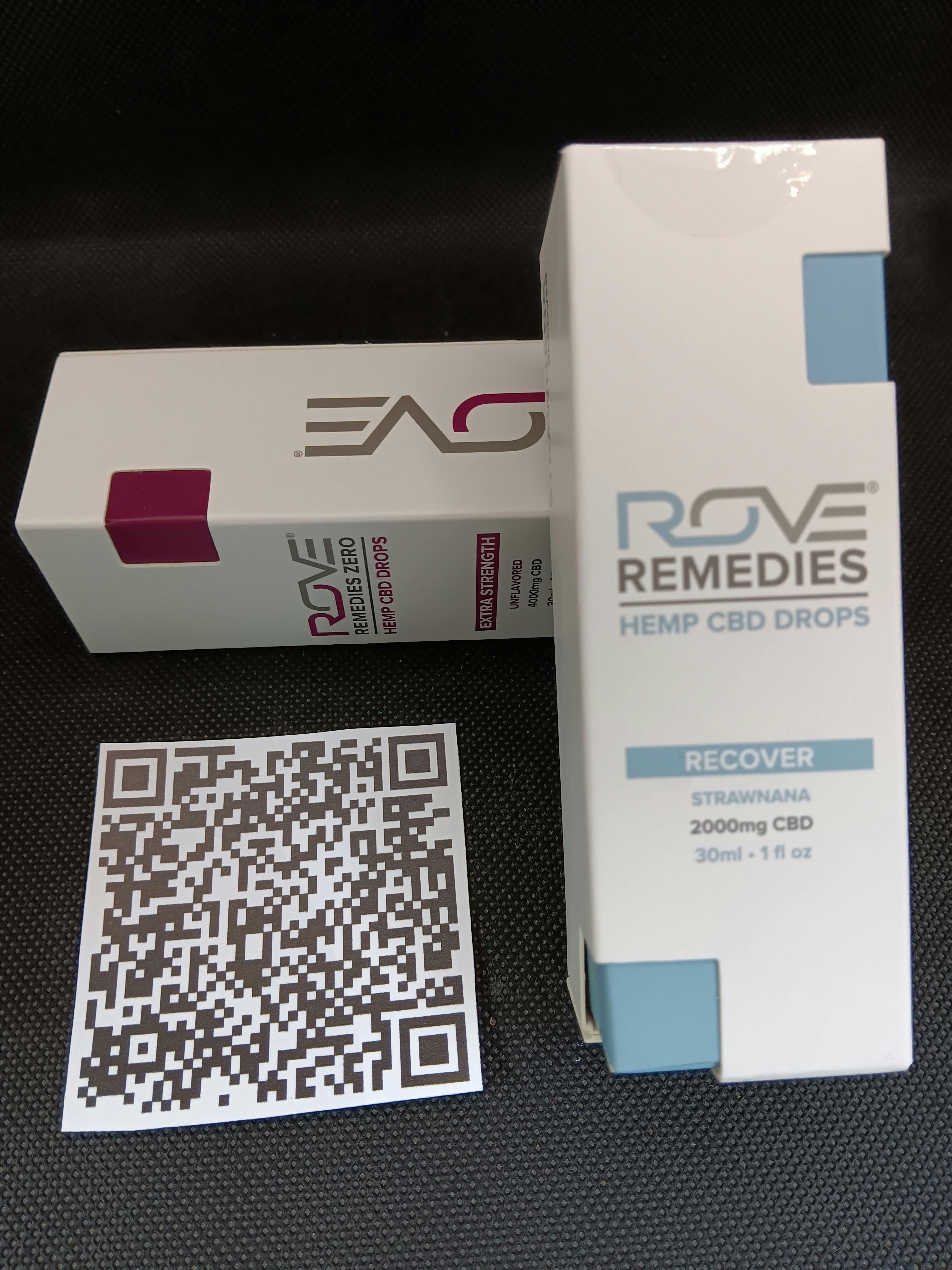 Rove Remedies Tincture - Extra Strength Unflavored - 4000mg CBD