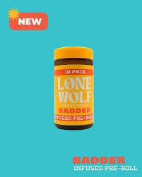 Lone Wolf - 10pk - Badder Infused PreRoll - Blueberry Caviar - 15g