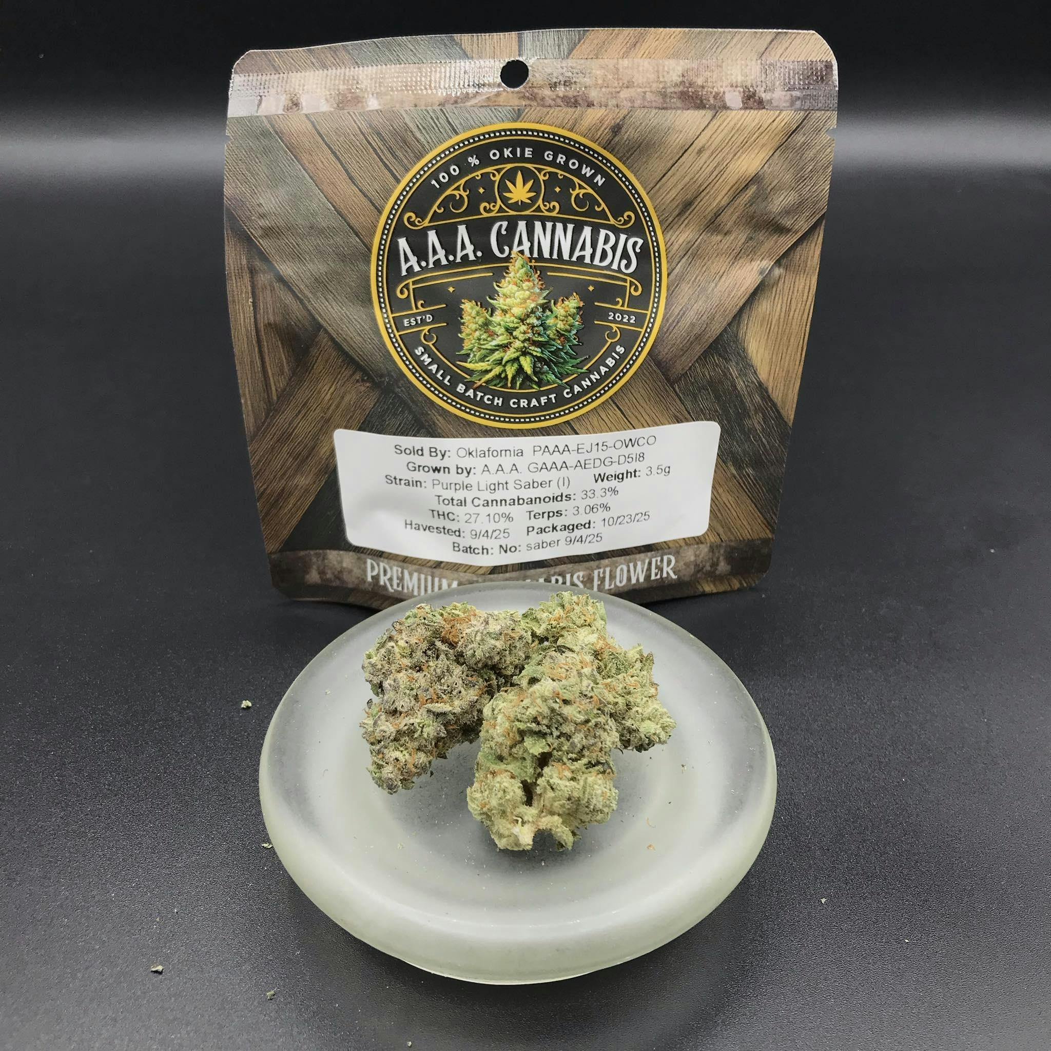A.A.A. Cannabis Flower - Granddaddy Purple (Small) - 7g
