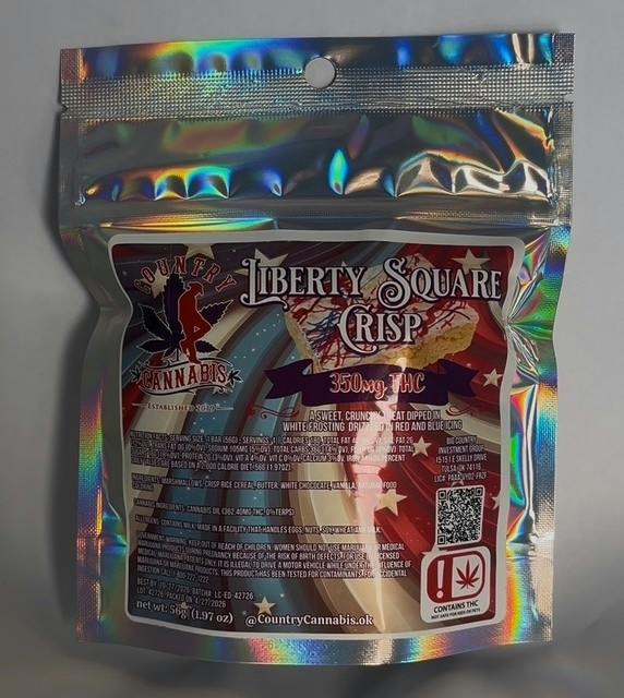 Country Cannabis - Liberty Crisp Square - 350mg