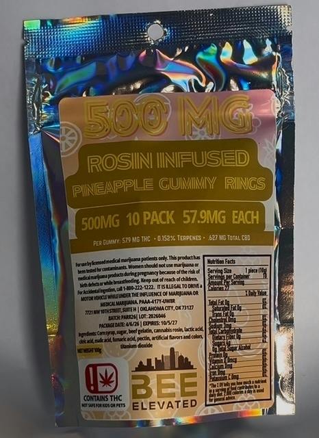 Bee Elevated - Pineapple Rosin Rings 500mg