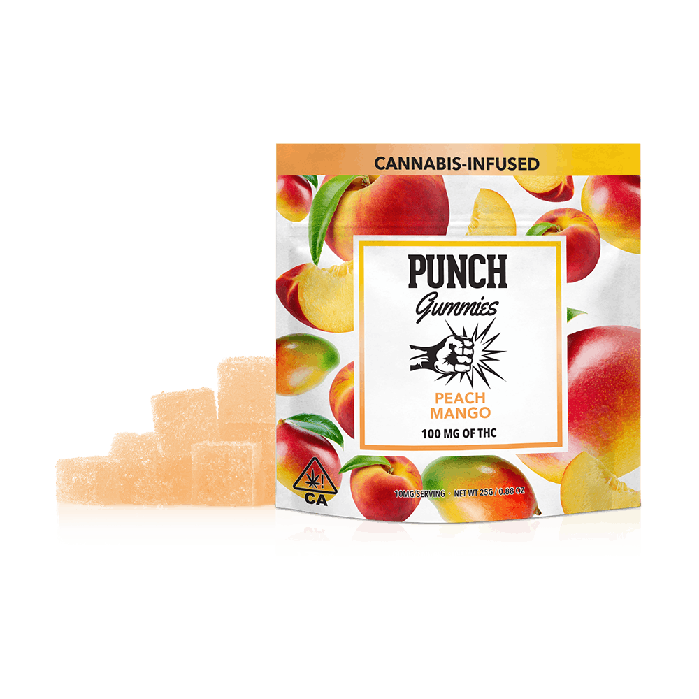 Punch - Peach Mango Gummies 100mg