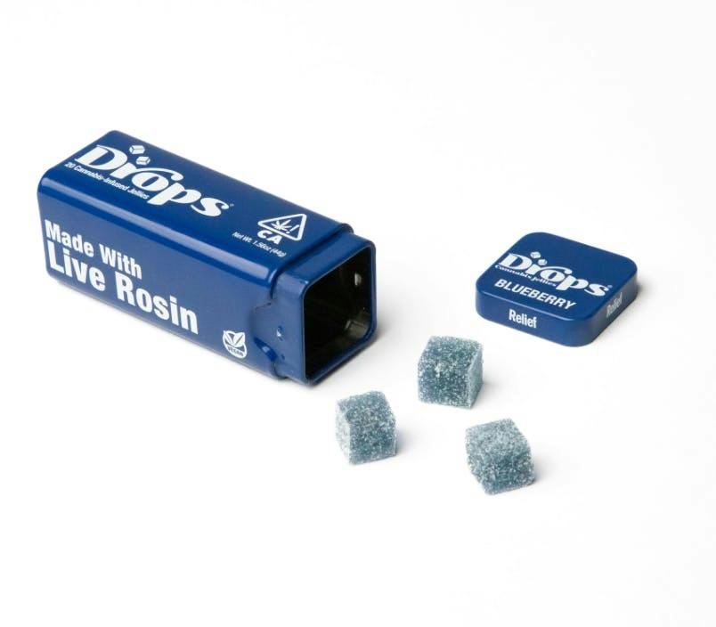 Drops - Blueberry Gentle Relaxation 4:1 CBN:CBD Gummies 100mg