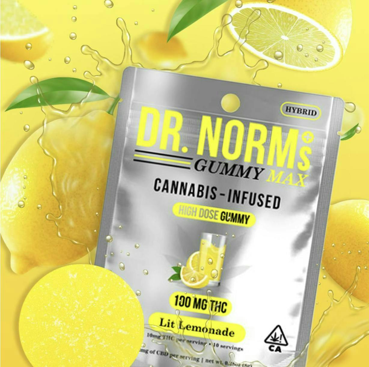 Dr. Norm's - Lit Lemonade MAX Gummy 100mg