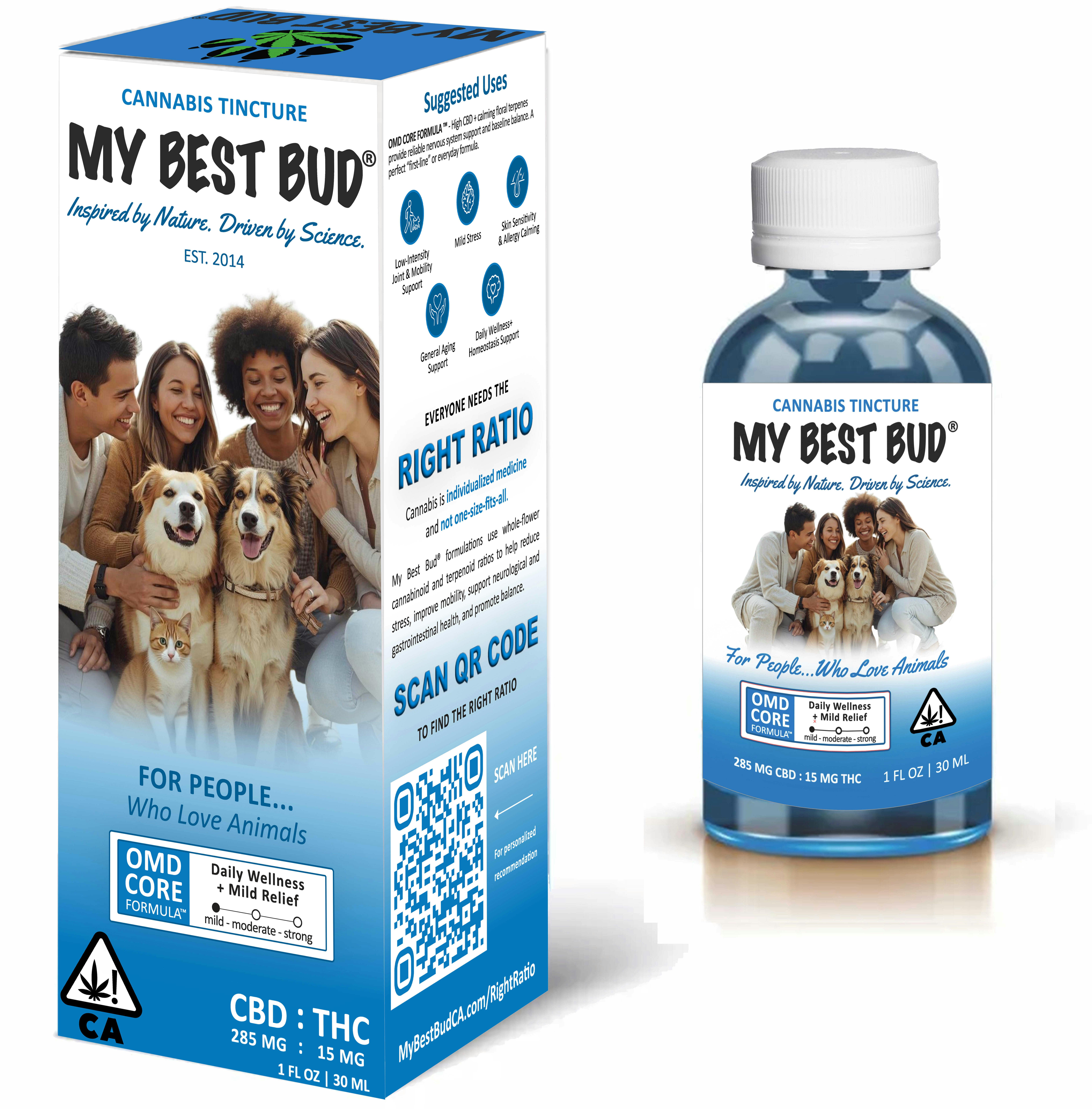 MY Best Bud - Baseline Wellness 20:1 CBD Pet Tincture 1oz