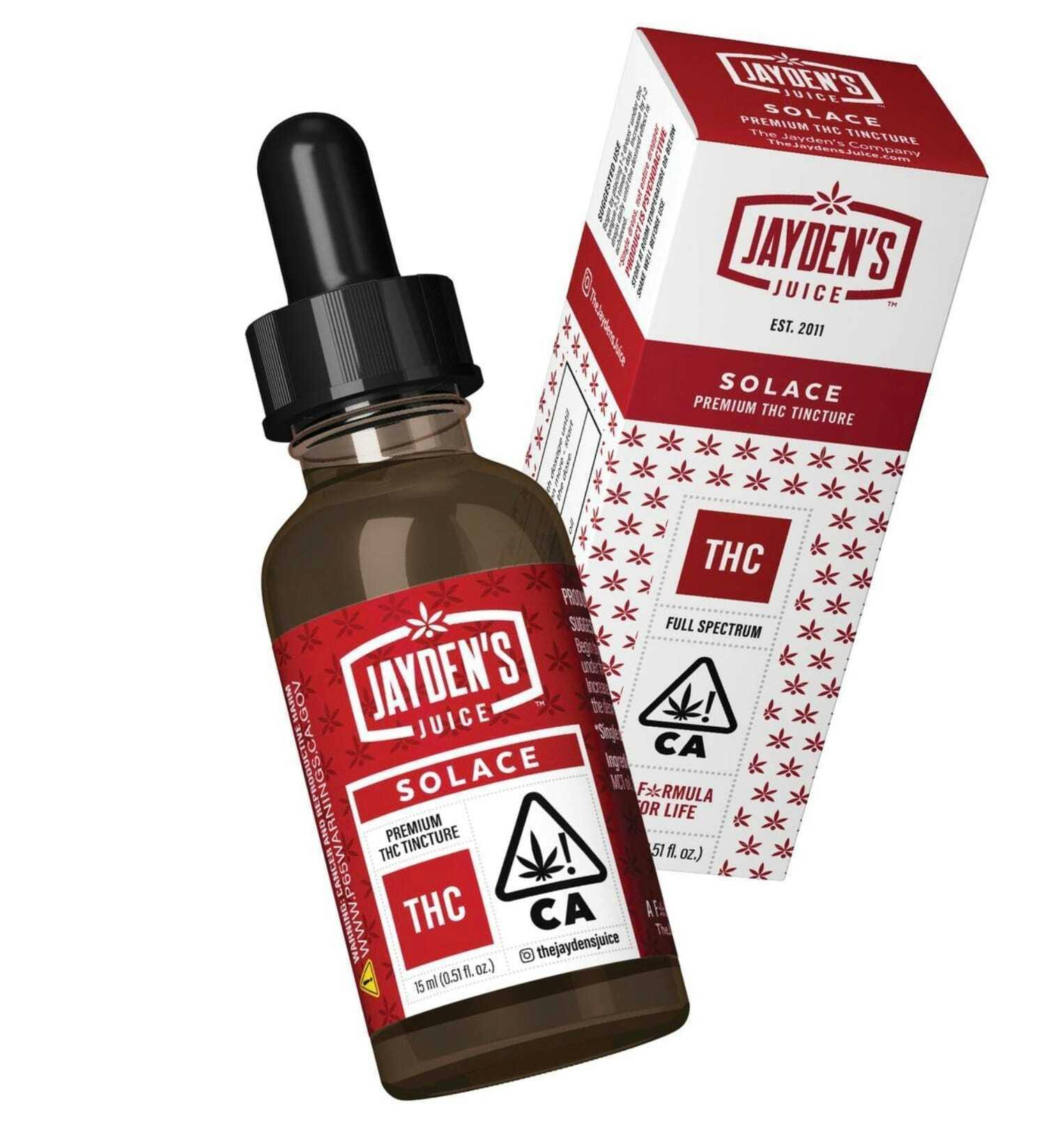 Jayden's Juice - Solace THC Tincture 500mg