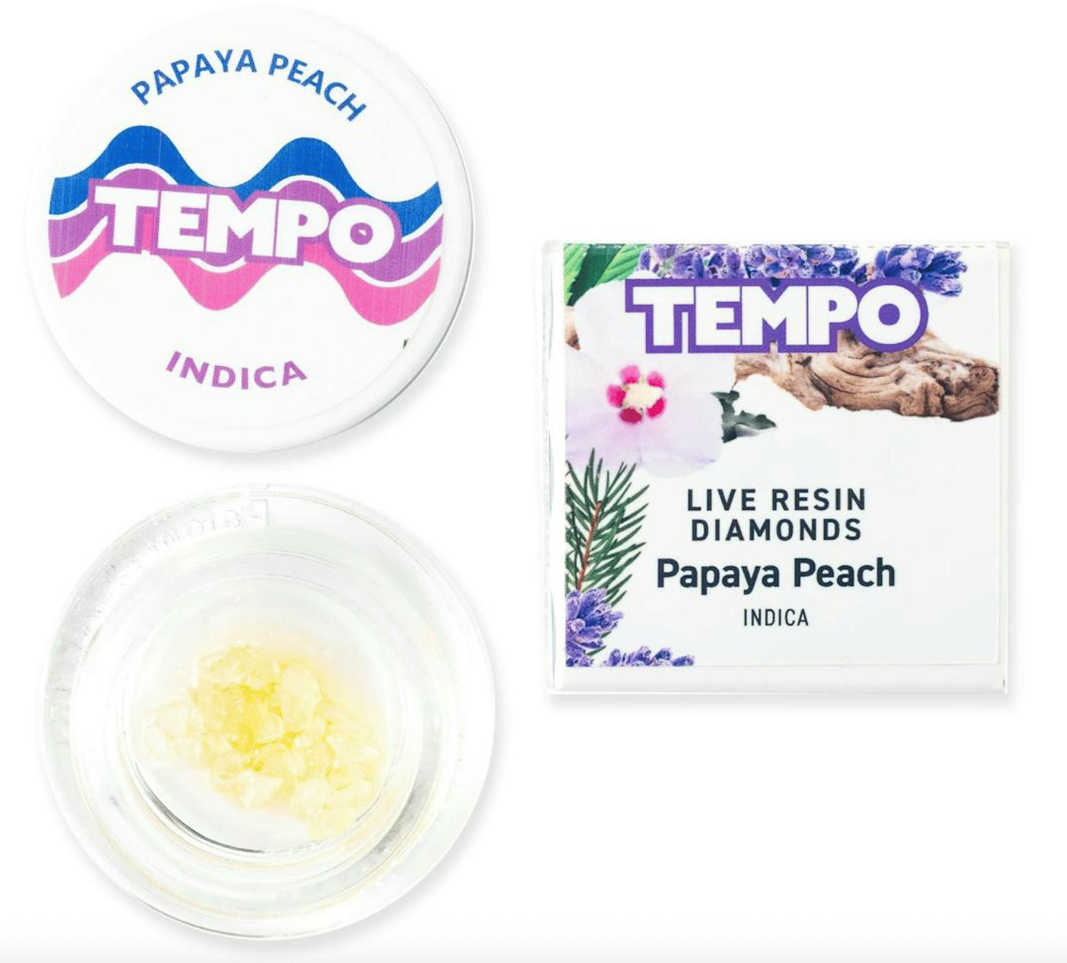 Tempo - Papaya Peach Live Resin Diamonds 1g - 1 gram