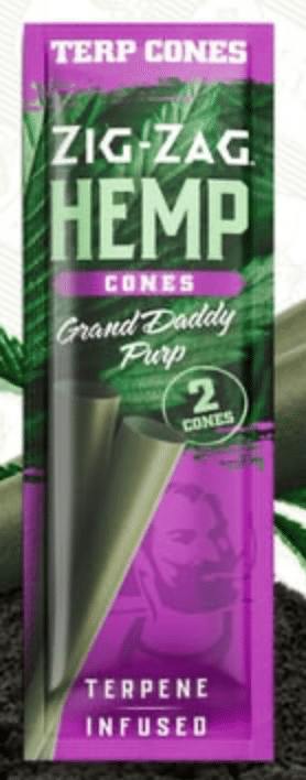 Zig Zag - Granddaddy Purp Hemp Terp Cone 2 Pack