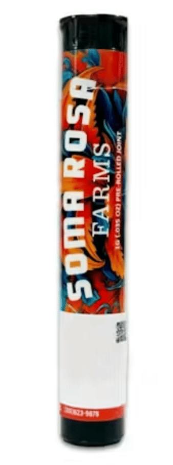 Soma Rosa - Permanent Marker Preroll 1g - 1 gram