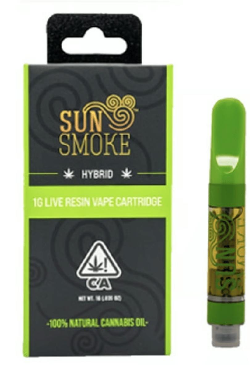 SunSmoke - Banana Cheesecake Live Resin Cart - Mango Kush Live Resin Cart 1g