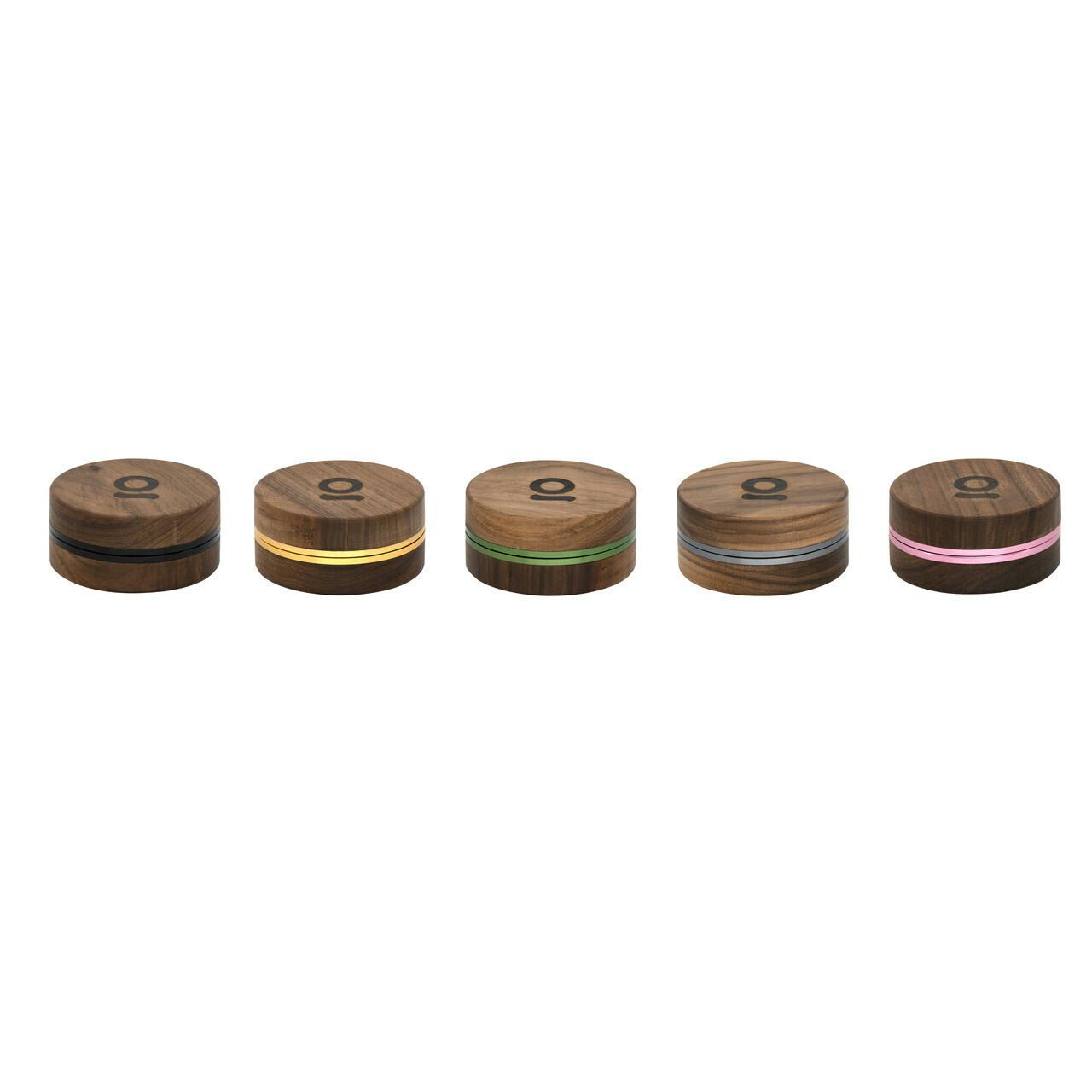 ONGROK - 2pc. Walnut Wood Finish Grinder