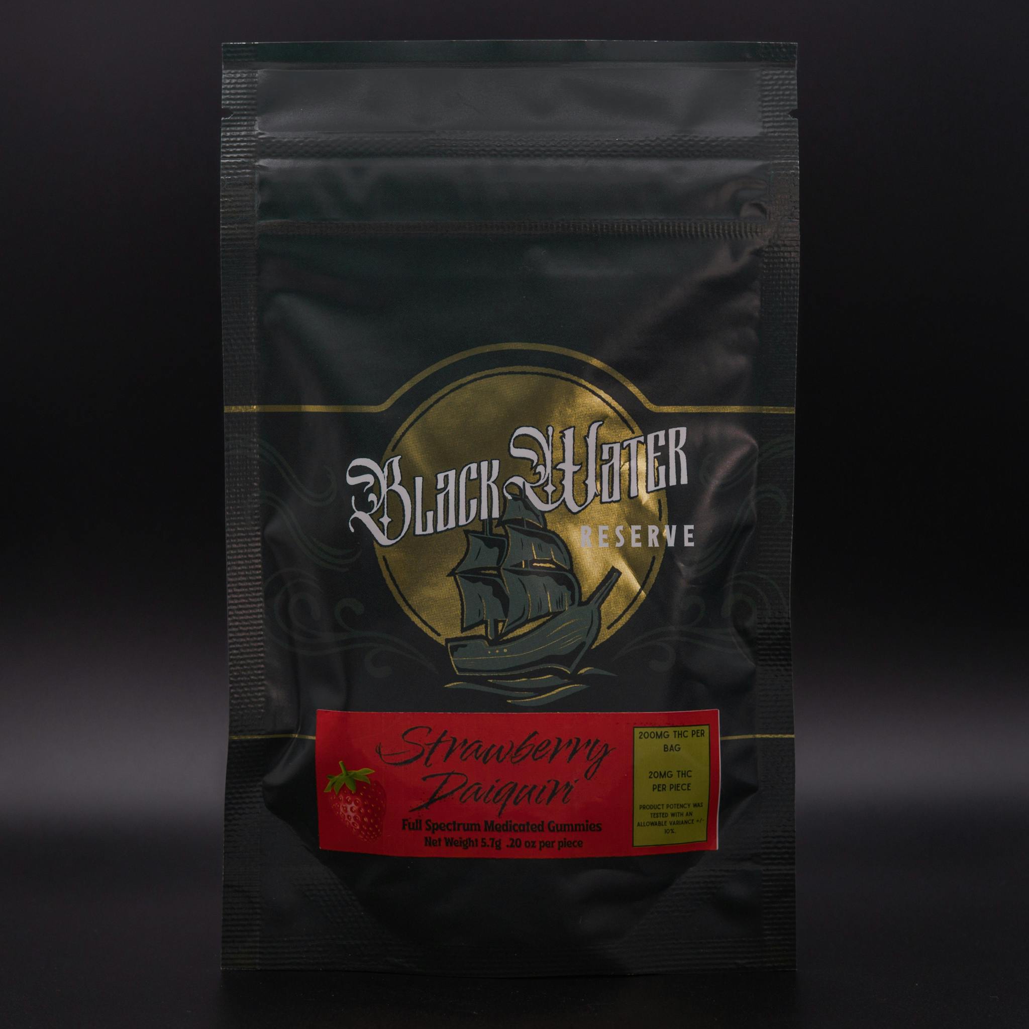 Blackwater Reserve | 200mg | Strawberry Daiquiri | Gummies | 10pk cannabis product