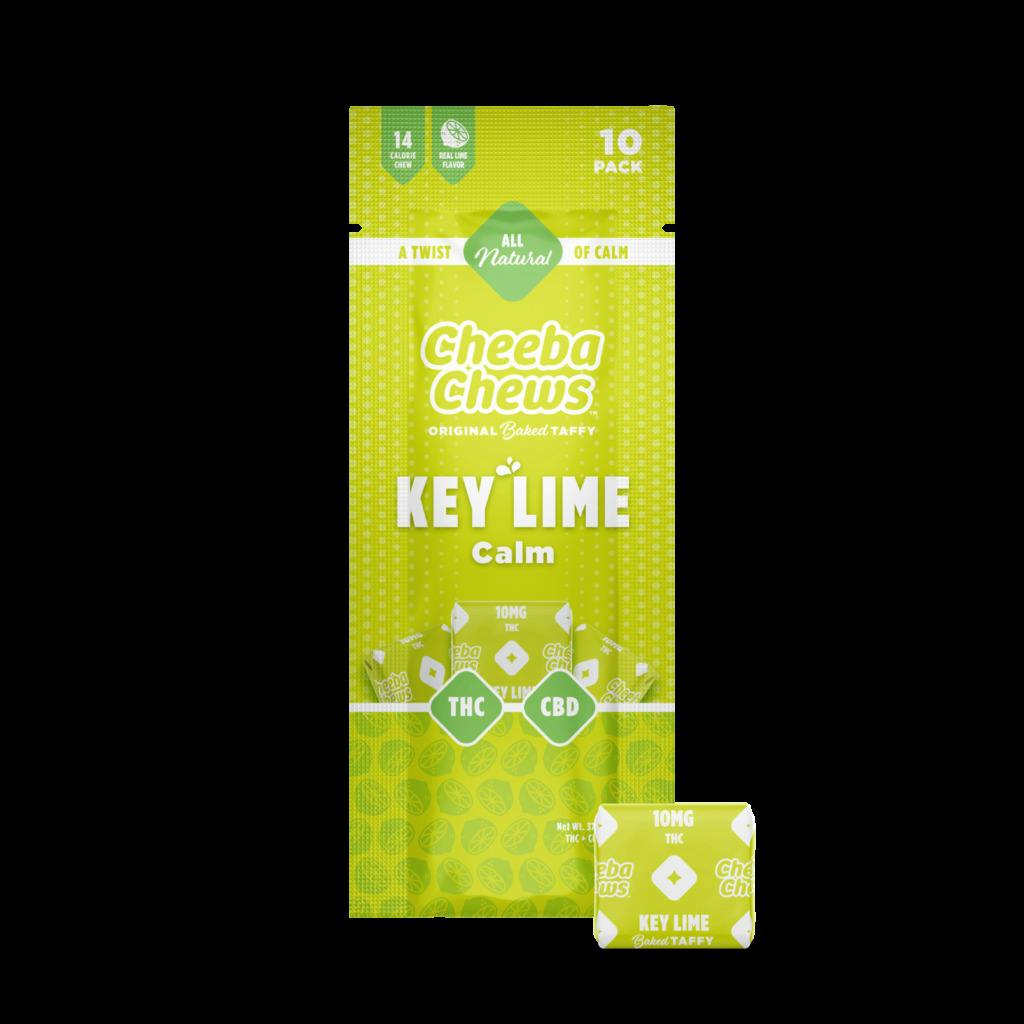 Cheeba Chews | 100mg | Key Lime Calm | Taffy | 10pk