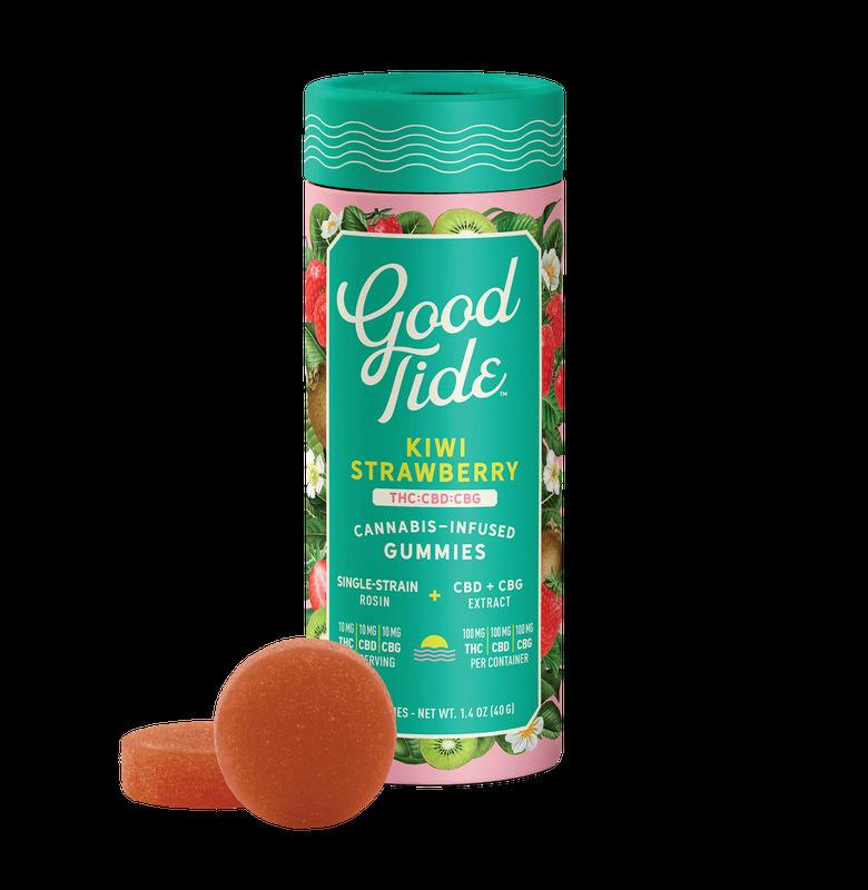 Good Tide - Live Rosin Gummies - Kiwi Strawberry (H) - 100mg (1:1:1)(THC:CBD:CBG)
