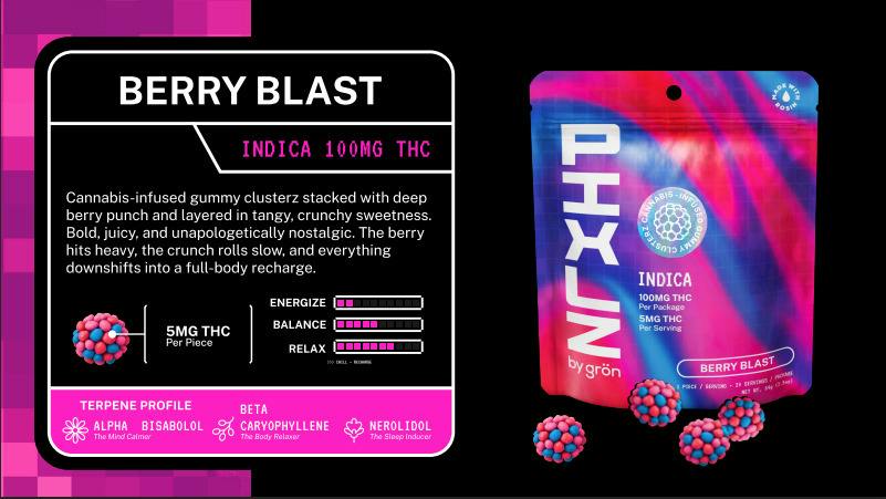 Grön - Gummies - Pixlz Berry Blast (I)