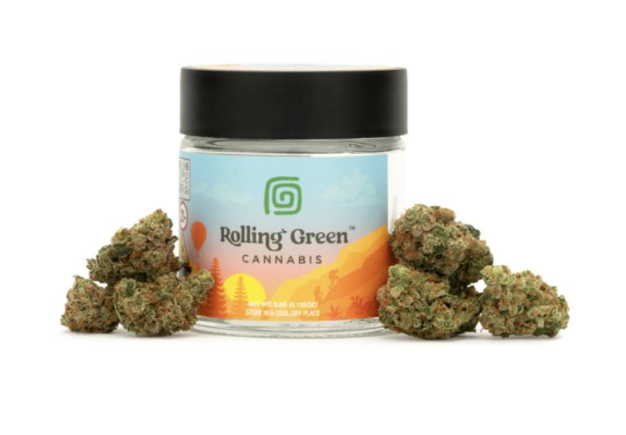 Rolling Green 3.5g (Jar) Chem OG (Indica Hybrid) Flower