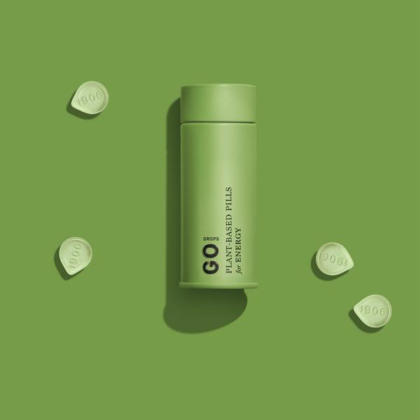 Go (for Energy) | 20 Fast acting, plant-based pills | 100mg THC:100mg CBD total | 5mg THC, 5mg CB...