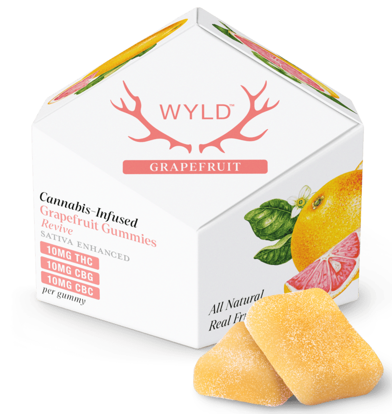 Grapefruit | Gummies | Sativa Enhanced | 10mg THC, CBG & CBC Each | 100mg THC, CBG & CBC Total