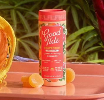 Grapefruit | Rosin Gummies | Hybrid | 100mg THC | 1:1:1 THC:CBD:CBC | 10 Pack