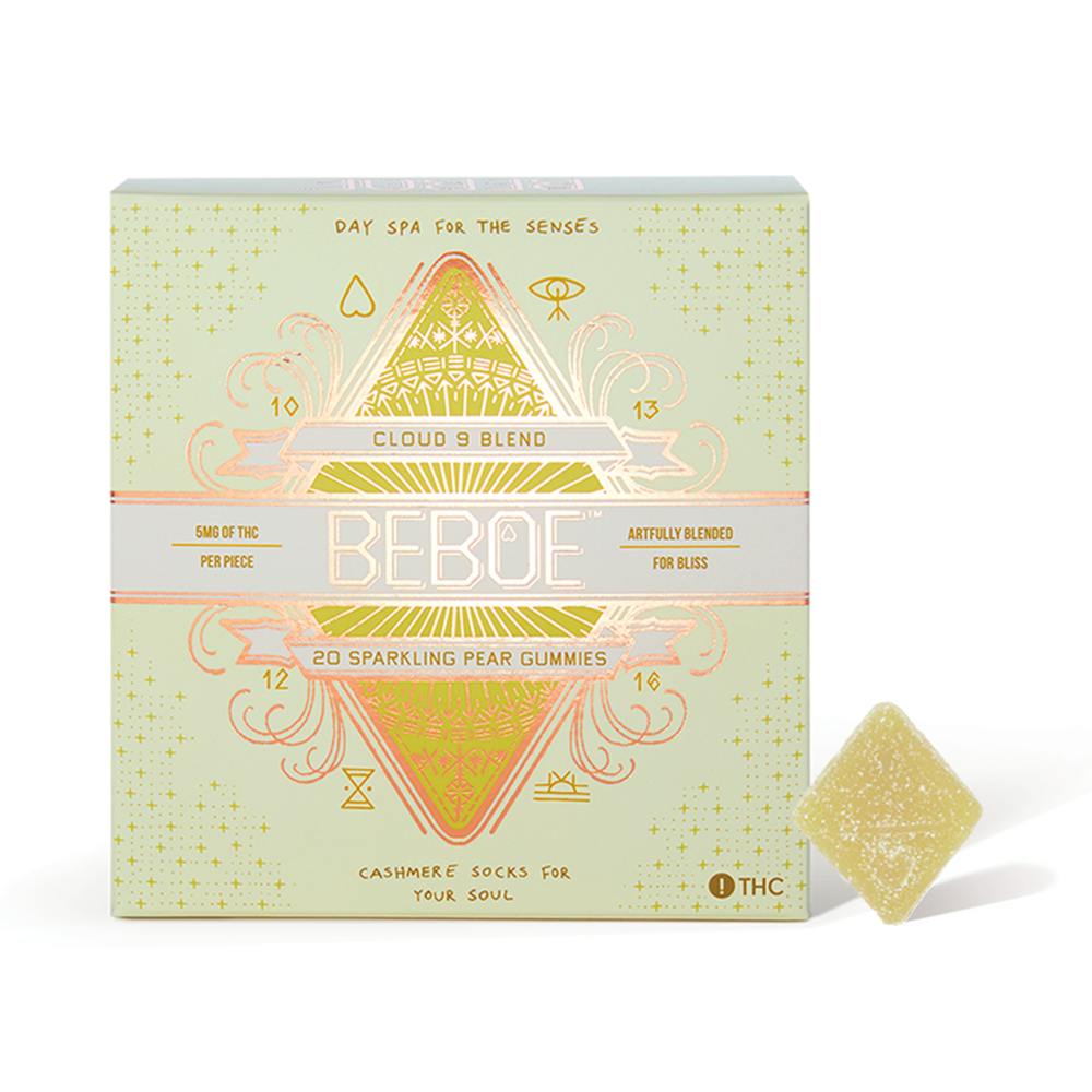 Sparkling Pear | Gummies | Hybrid Inspired | 5mg THC, 5mg CBG | 100mg THC, 100mg CBG Total