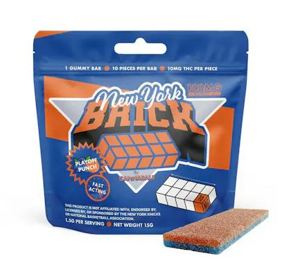 Playoff Punch | Gummies Scored Brick | Hybrid | Total THC 100mg | 10mg THC Per Piece