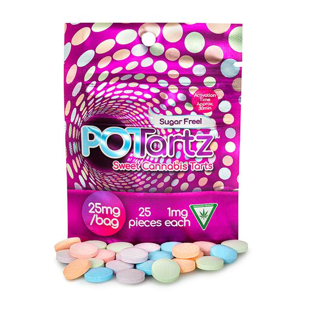 SINGLE 25MG POT TARTZ *SUGAR FREE* at Canna Klub Rose City, Recreational Marijuana Dispensary