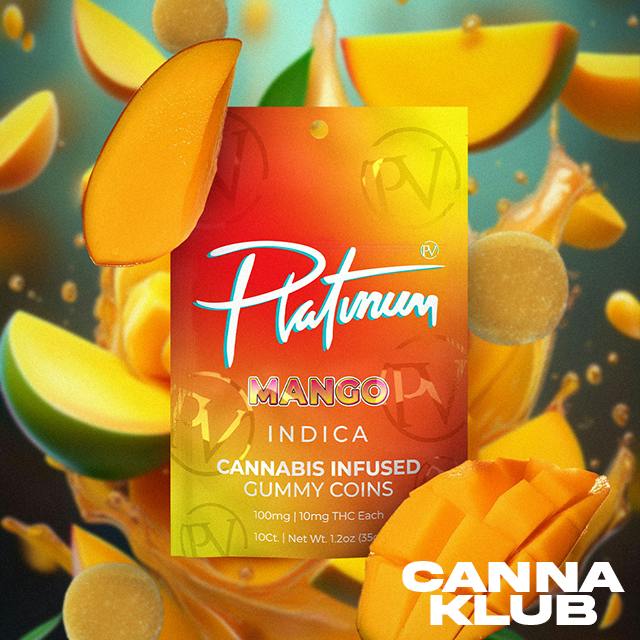 200MG MANGO GUMMY COINS at Canna Klub Luzerne, Recreational Marijuana Dispensary