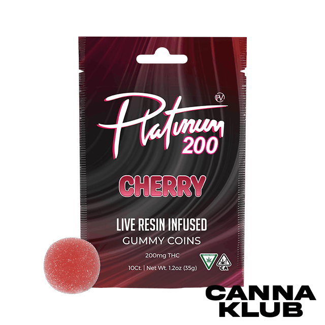 200MG WILD CHERRY LIVE RESIN GUMMY COINS