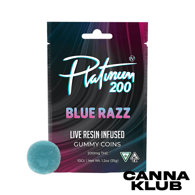 Blue Razz Resin Coins