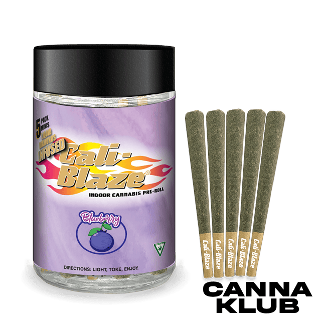 5PK BLUEBERRY .7G INFUSED PRE ROLLS