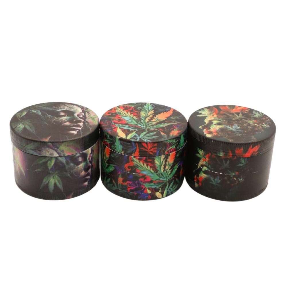 Grinder - Blaze Leaf - 4pc - 50mm
