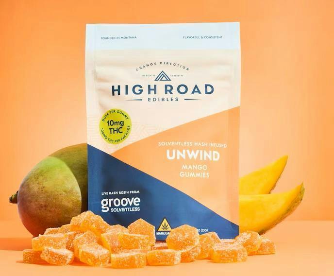 HR Unwind - Mango Gummies -Rosin - Indica - 10 pack