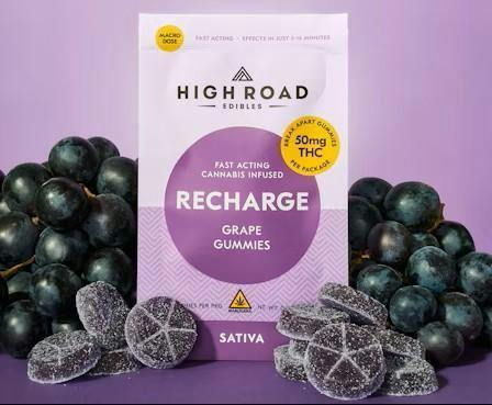 HR Recharge - Grape Gummies - Fast Acting Sativa - 2 pack at Lifted Meds Missoula Dispensary
