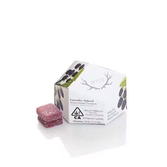 WYLD -: 100MG GUMMIES - MARIONBERRY .1G