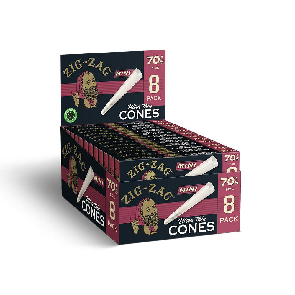 Zig Zag Ultra Thin Mini Cones (8pk)