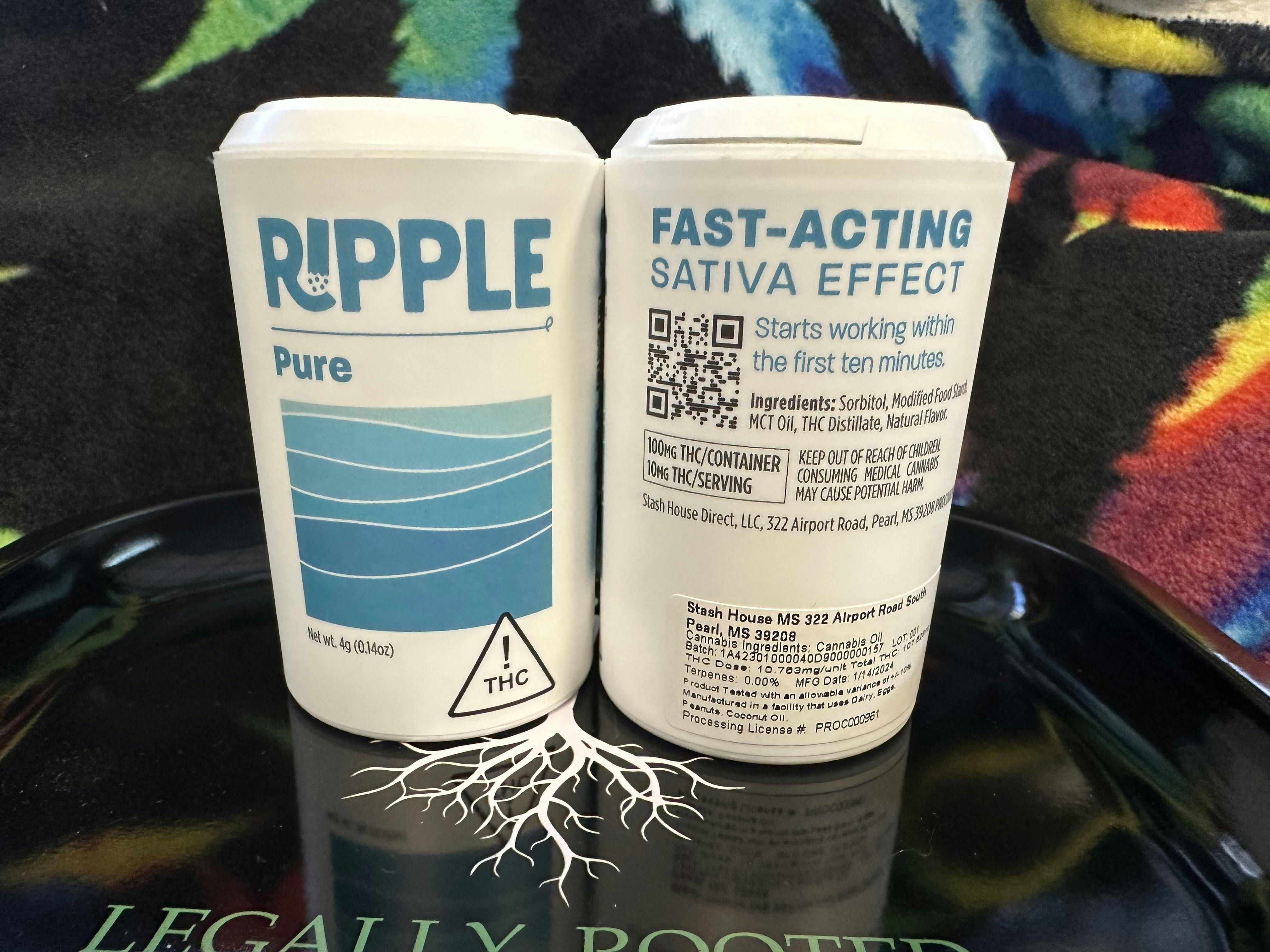 Ripple 100mg THC Quick Dissolve Powder - Pure (Stash House)