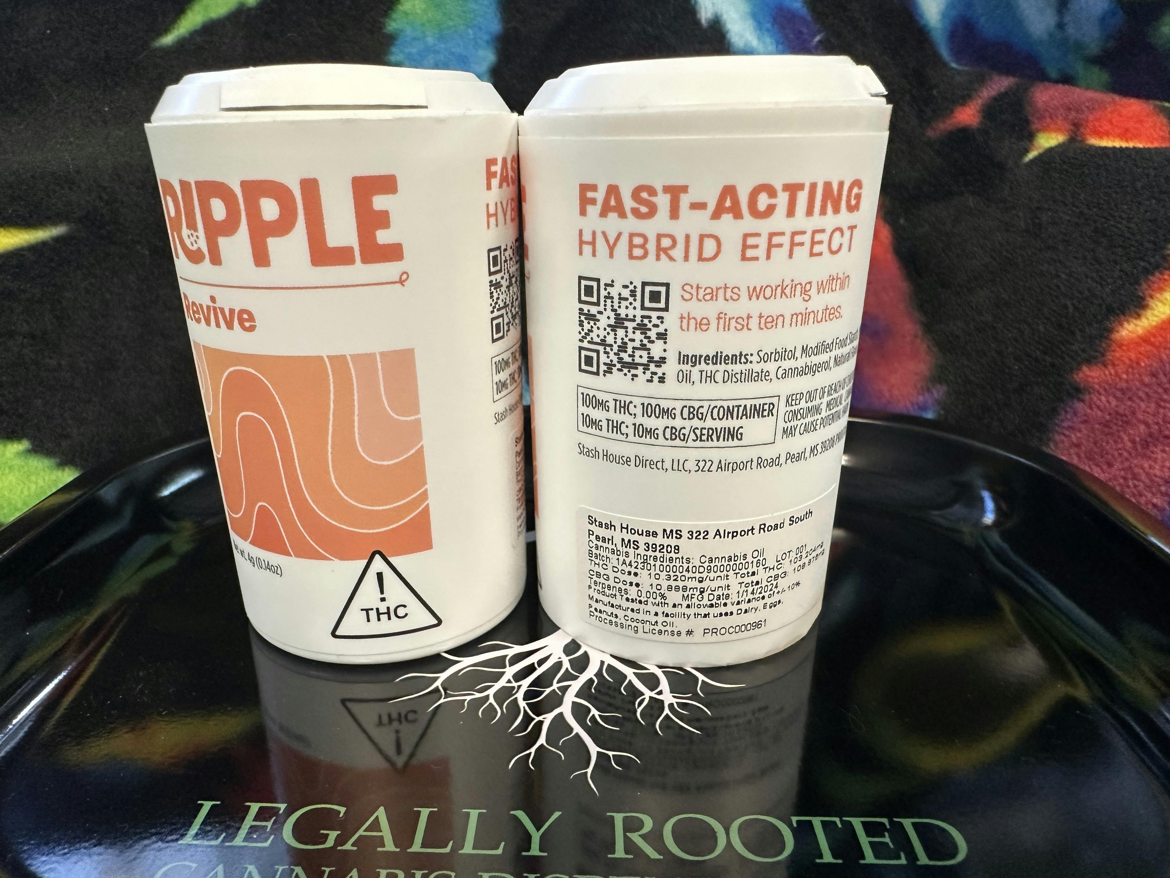 Ripple 1:1 THC/CBG Quick Dissolve Powder - Revive(Stash House)